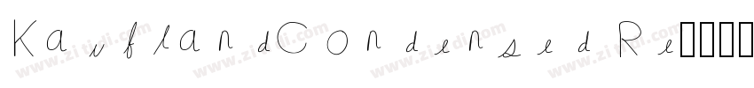 KauflandCondensed Re字体转换